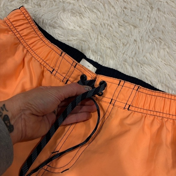 Nike Mens Orange Drawstring Elastic Waist Swimming Swim Board Shorts Size Med - Picture 4 of 12